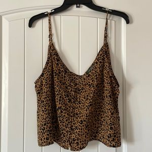 Wild Fable leopard crop tank